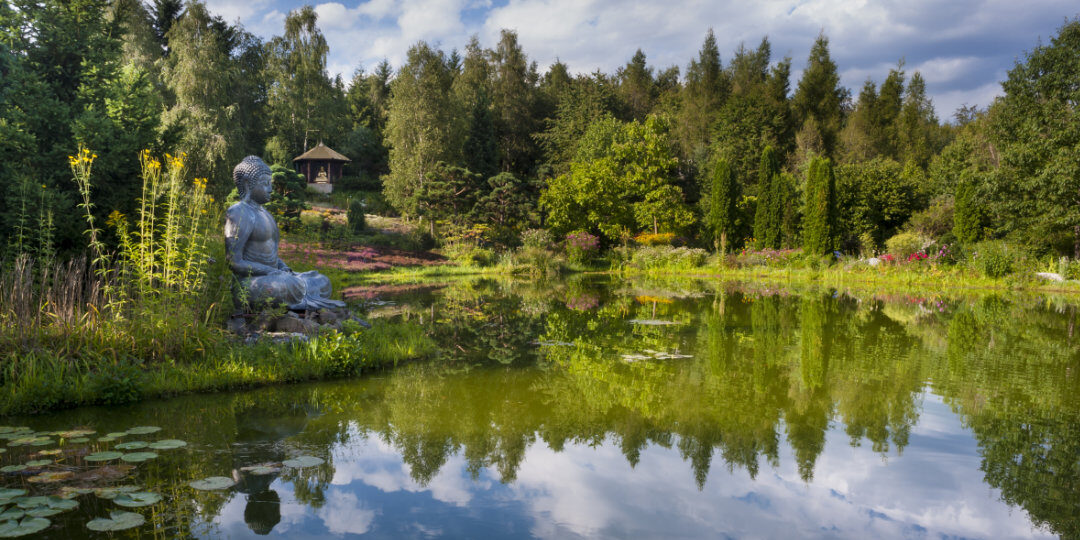 Nepal Himalaya Pavilon Park von Heribert Wirth, Wiesent, Bayern, Germany