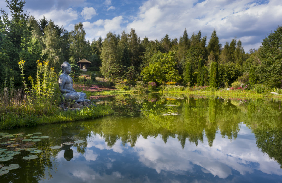 Nepal Himalaya Pavilon Park von Heribert Wirth, Wiesent, Bayern, Germany