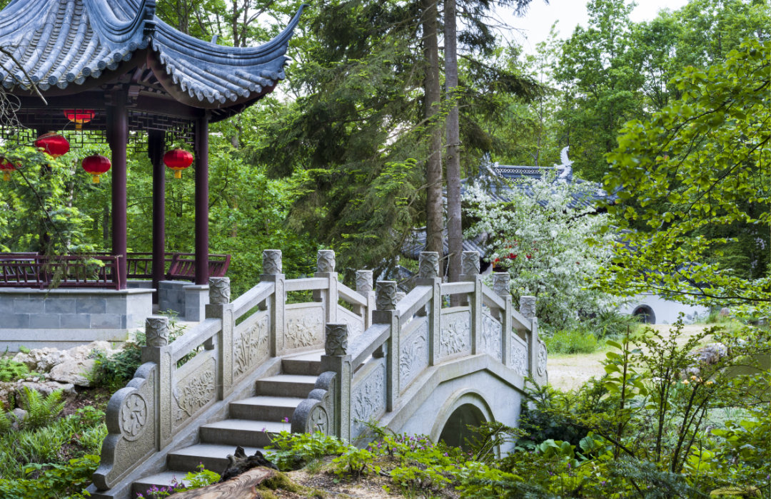 Nepal Himalaya Pavilon Park von Heribert Wirth, Wiesent, Bayern, Germany